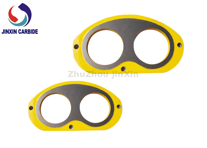 ZOOMLION DN180 DN200 DN230 DN235 DN260 carbure alliage de tungstène plaque de lunettes d'usure et bague de coupe